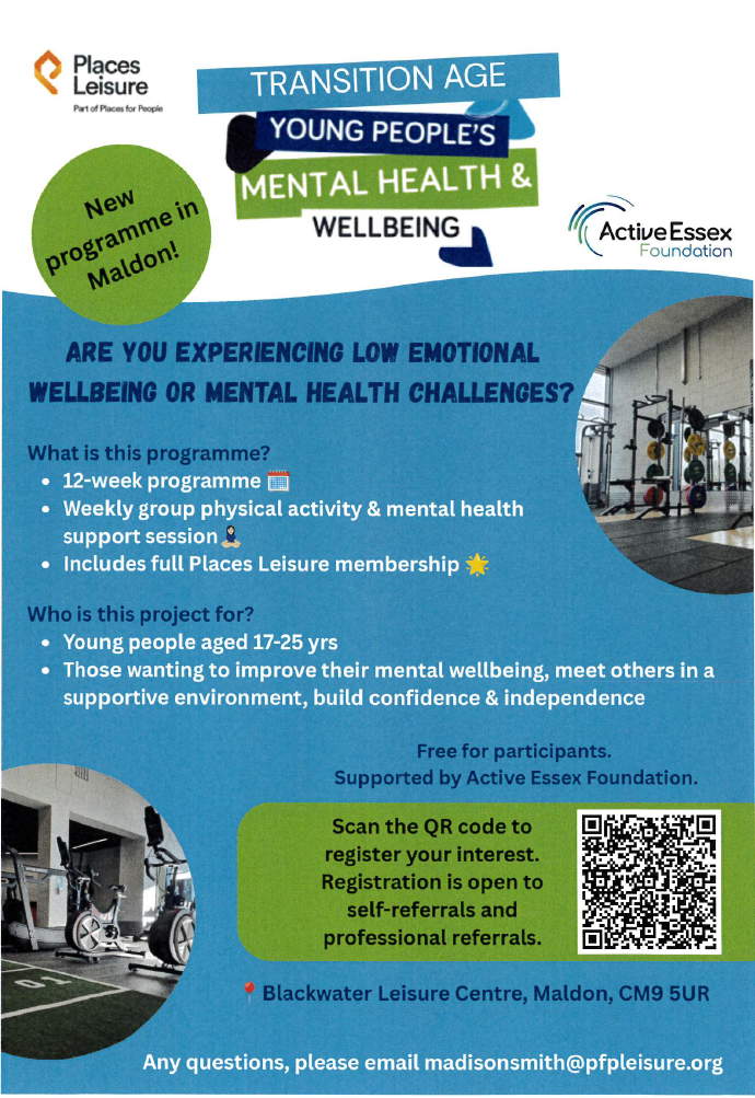 Young people's mental health and wellbeing poster