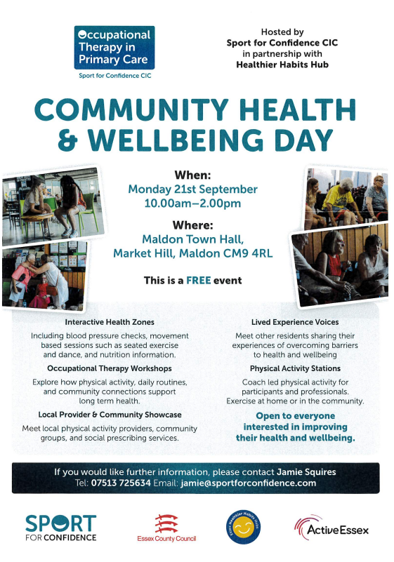 Community health and wellbeing day poster